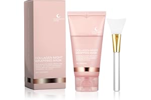 ‎UIEAMSIO UieaMsio Collagen Night Wrapping Mask,75g Peel Off Gesichtsmaske,Kollagen-Nachtpackung Maske,Nacht Tiefenwirksame Feuchtigkeitsversorgung Elastische Feuchtigkeitsspendend Gesichtsmaske