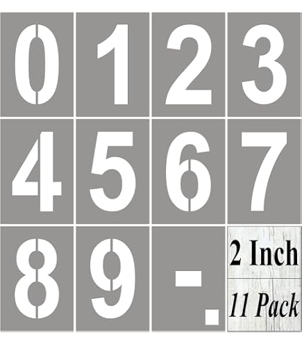 9 Inch Number Stencils