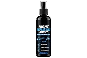 Reflekterande spray, väderbeständig, 120 ml, Hi-Vis säkerhetsbeläggning, mörkerseende, snabbtorkande vätska, för nattjoggning