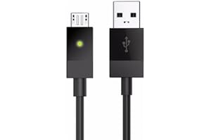 SUPER SMASH MEDIA SuperSmashMedia® - Xbox One Play And Charge 2.5M Micro USB Cable with LED Indicator Light