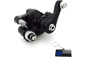 STONEDER Black Steel Front Disc Brake Rotor Caliper For 33cc 43cc 47cc 49cc 50cc 2 Stroke Pocket Minimoto Bike Mini Moto Scooter Dirt Bike Crosser Goped Go Kart ATV Quad 4 Wheeler