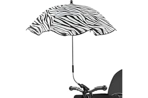 Xiixuuj Sombrilla Carrito Bebe, Parasol Carro Bebe, Protección UV 360 Cochecito Sombrilla, Paraguas Para Cochecito Con Abrazadera Ajustable, Clip De Protección UV En El Cochecito De Paraguas
