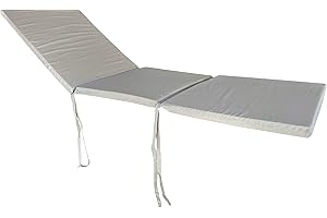 Markotex Cuscino per sdraio - lettino - sedia - SFODERABILE (Lettino, Canapa Beige)