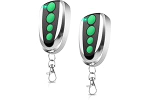 Wvoillty 433,92 MHz Mando a distancia compatible con TOPENS M12,4 botones Mando a distancia para apertura automática de la puerta del garaje transmisores inalámbricos controladores (2 unidades)