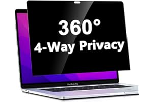 PYS Schermo privacy a 4 vie per MacBook Air 13" (2018-2021, M1), filtro privacy anti-spia a 360 gradi, protezione antiriflesso con finitura opaca, protezione antigraffio