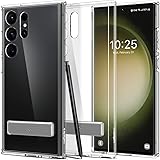 Spigen Ultra Hybrid S Case Kompatibel med Samsung Galaxy S23 Ultra Skal Fodral -Crystal Clear