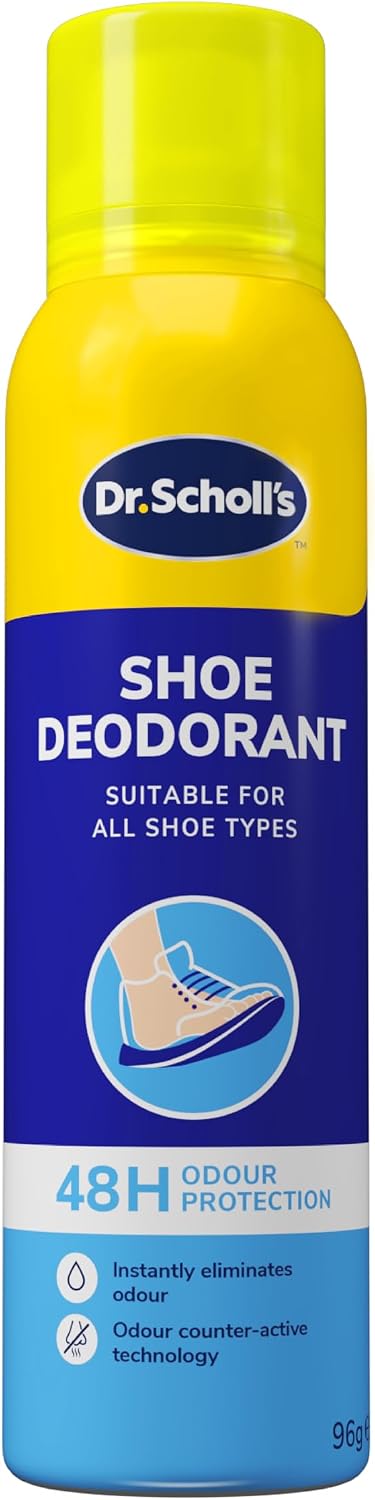 Dr. Scholl’s Fresh Step Anti Odour Shoe Spray, Eliminates Odor For Up To 48 Hours. Fresh Scent, Quick Drying, Suitable For All Shoe Types, Running Trainers, Sports, & More, 150ml, Pack of 1