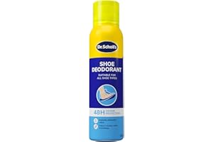 Dr. Scholl’s Fresh Step Anti Odour Shoe Spray, Eliminates Odor For Up To 48 Hours. Fresh Scent, Quick Drying, Suitable For All Shoe Types, Running Trainers, Sports, & More, 150ml, Pack of 1