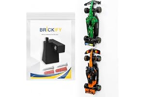 Väggmonterad konsol kompatibel med LEGO Technic McLaren MCL39 F1 42228 – tillverkad i Storbritannien – bil ingår inte – hårdvara ingår
