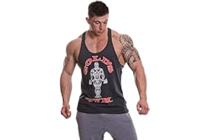 Gold's Gym Fitness Canotta Allenamento Muscolare Premium Joe Stringer Vest Vest Uomo (Pacco da 1)