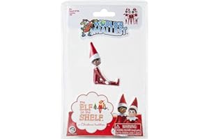 THE ELF ON THE SHELF Petit Lutin Farceur de Noel Noir Accessoire | Elf on The Shelf World's Smallest Lutin Noir| Accessoires Lutin Farceur | Les Lutins Farceurs Accessoires | Elfe de Noel Farceur Accessoires