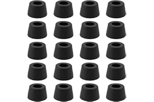 SG Store 20 Pezzi Piedini In Gomma Rotondi Nero, Adatti Per Flight Box, Altoparlanti, Cabinet Di Amplificatori E Altra Apparecchiatura, Dimensioni 11x15x19mm, Gomma