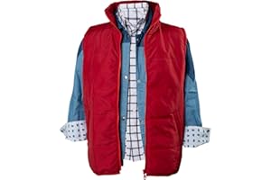 Daiendi Disfraz de Marty McFly unisex para adulto, juego completo, camisa+chaleco, disfraz de Halloween
