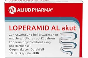 ‎AL ALIUD PHARMA ALIUD PHARMA Loperamid AL akut, 10 Kapseln: Zur symptomatischen Behandlung von akutem Durchfall