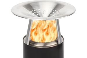 LANGZIHT Solo Stove Mesa XL Wärmeabweiser – erweitert den Hitzeradius, fängt Wärme EIN – 304 Edelstahl – inklusive Antikoch-Clip und Aufbewahrungstasche – 27,9 cm (T) x 15,2 cm (H)