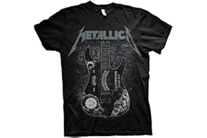 Metallica Men's Hammett Ouija Guitar T-Shirt Black