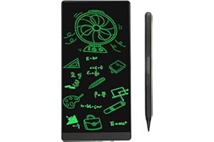 Septpenta Tablet do Pisania Mini LCD, 6, 5 Calowe, Wymazywalne Elektroniczne Podkładki do Rysowania Wielokrotnego Użytku, Pełnoekranowy, Wymazywalny Cyfrowy Notatnik dla Dzieci I Dorosłych