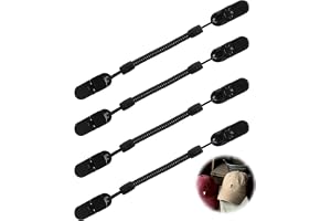 Fllyvly uppsättning av 4 hattklämhållare, vindtät klämma, hatt retainer clip med infällbar fjäder, utomhus rep klämma mösshål