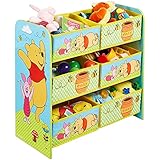 Aufbewahrungsregal - Spielzeugkiste - Spielzeugtruhe - Disney Regal 6 Boxen mit Motivauswahl (Winnie the Pooh)