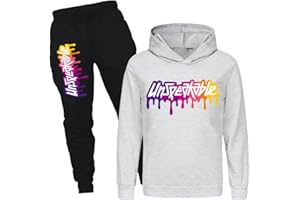 Jicahond Boys Girls Youtube Gamer Soft Costume Hoodie and Joggers 2pcs Clothing Sets