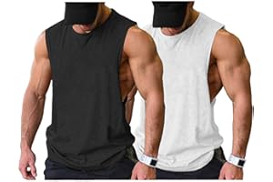 COOFANDY Tank Top Herren Gym Bodybuilding Shirts Ärmellose Muskelshirts Männer