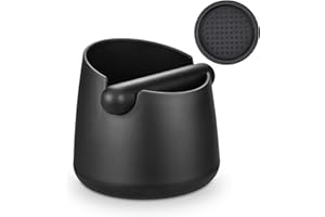 JTOOYS Depósito de café molido, cubo de batido para posos de café, accesorios para café barista, posos de café del portafiltros, contenedor de orujo de café ABS, caja de Knock Box, recipiente para posos de