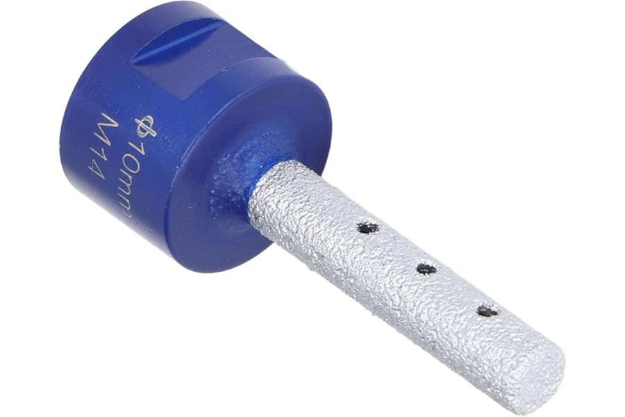 Diamond Finger Bit Vacuum Brazing Welding Milling Cutter M14 Thread for Porcelain Hard Ceramic (10mm)