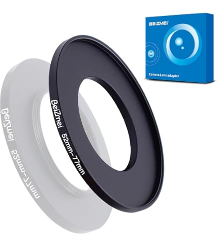 Bague D'adaptation 52mm Vers 77mm - 100% Métal - Pour Objectif Photo Et Filtres - Compatible Toutes Marques