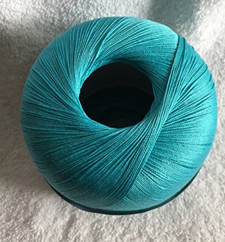 Häkelgarn 100 Gründl Wolle Baumwolle 100 g Farbe 139 – Türkis - 2