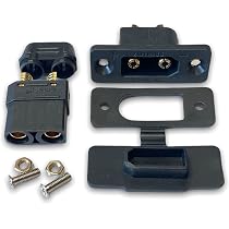 The Lord Of The Tools XT90E Stecker – 2 Paar Hochstrom-Stecker Mit Gummikappe Für RC & E-Bike
