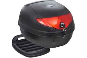 Gecheer Motorradkoffer Wasserdicht Top Case Motorrad Roller Rollerkoffer Helmkoffer Topcase Koffer Motorradtasche 36 L für einen Helm