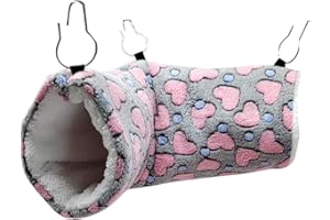 luckything Tunnelröhre Spielzeug Für Ratten, Frettchen, Hängematte Zubehör Höhle Hängebett Hamsterkäfige Kleintierebett Röhren Tunnel Mit Ha Für Kleine Ratte Chinchillas Totoro Hamster Mäuse Nager