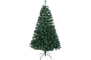 ‎SVITA SVITA Weihnachtsbaum künstlich mit 770 Zweig-Spitzen inkl. Metall Ständer Tannenbaum Kunstbaum (Luvi-Nadeln | 180cm)