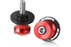 YUANQIAN 8MM M8 * 1.25 Deslizador de brazo oscilante de motocicleta de bobina de aluminio Compatible con CBR150 CBR 150 CBR1000RR CBR600RR CBR600F CBR 600F CBR900RR CBR 900RR CBR954RR（Rojo）