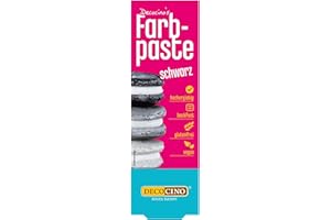 DECOCINO Farbpaste Schwarz – 20 g – Lebensmittelfarbe, ideal zum Einfärben von Kuchen, Fondant und Cremes – AZO-frei und glut