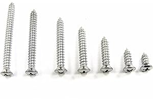 Retro-Motive GM Chrome #8 Phillips Oval Head Trim Screws- 3/8" to 1-3/4" Long- Qty.175- #341