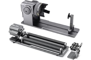 ATOMSTACK MAKER R1 PRO Incisore laser rotante 4 in 1 multifunzione mandrino a ganascia rotante incisore laser compatibile con la maggior parte degli incisori per oggetti irregolari oggetti sferici e