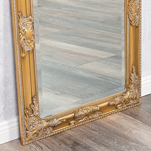 WANDSPIEGEL BAROCK POMPÖS SPIEGEL Bessa 70x50cm ANTIK GOLD DESIGN HOLZRAHMEN - 7