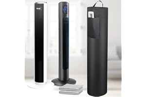 AIRMSA Couvercle résistant à la chaleur, Housse anti-poussière, Housse de protection universelle pour Ventilateurs colonne, pour LEVOIT, Midea FZ10-17JR, Brandson, VONLIMEN, GoveeLife etc.