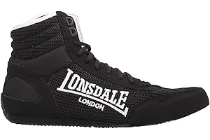 Lonsdale Chaussures de boxe légères pour homme entièrement lacées, coupe moyenne