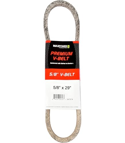 Courroie Trapézoïdale MaxPower 347546 – 1/2 X 103 (4L1030), Longueur Extérieure 2600 Mm, Renforcée Kevlar, Pour Outils De Jardinage Motorisés - 7