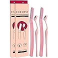 Carmesi Women's Face Hair Removal Combo | Pack of 2 Face Razors & 2 Eyebrow Razors | Instant & Painless Hair Removal | Eyebrows, Upper Lip, Peach Fuzz, Sideburn, Forehead