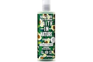 Faith in Nature Naturel Après-Shampoing Avocat, Nourrissant, Vegan et Respectueux des Animaux, Sans Paraben et Sans SLS, Pour Tous Types de Cheveux, 400ml