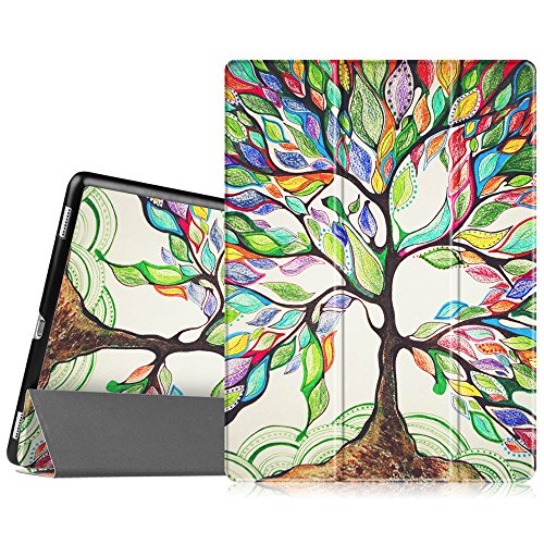 Fintie iPad Pro 12.9 Zoll Hülle - Ultra Schlank Superleicht Ständer Schutzhülle SmartShell Cover Case Tasche mit Auto Schlaf / Wach Funktion für Apple iPad Pro 12,9 Zoll (2015 Version), Liebesbaum