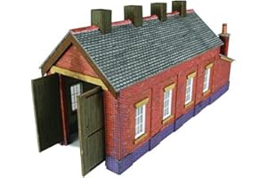 Metcalfe Models Pn931 N Gauge Red Brick Single Track Engine Shed