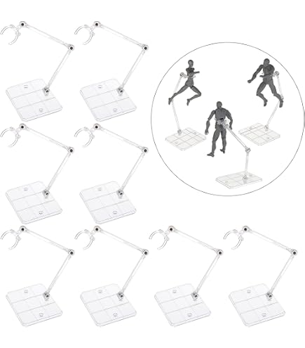 Lot De 10 Supports De Figurines En Acrylique Transparent – Pour Figurines 6 Pouces – Bases Stables, Montage Facile – Idéal Collectionneur