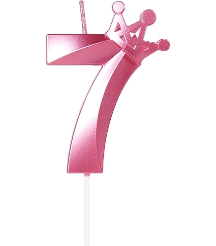 Geburtstagskerzen Zahlen 7,6 Cm Mit Krone – 3D-Zahlenkerzen Für Kuchen, Grün & Unparfümiert