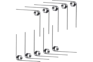 Qrity 10 Pièces Ressort de Torsion, Ressort de Rappel, Diamètre du Fil 0,7mm, Diamètre Extérieur 5mm, 6 Tours, Angle 90°, Pour Réparations à Domicile