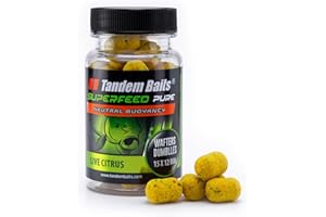 Tandem Baits SuperFeed Pure Dumbells Wafters | Carp Fishing Hookbaits | Wafters Fishing Bait | Carp Fishing Bait | Carp Bait | Carp Fishing Accessories for Monster Fish 15x12mm 30g
