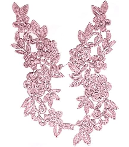 Écusson Brodé En Dentelle Florale - Col Brodé - Dentelle Au Crochet